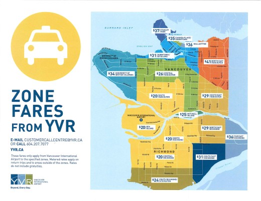 空港タクシー料金2014_11_03_FINAL_YVR Zone Rates Map REV (2)